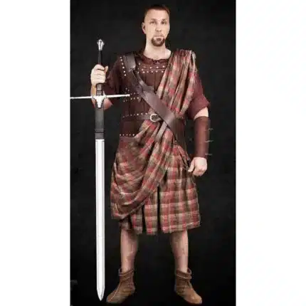 16th Century Vintage Scottish Tartan Great Kilt For Men