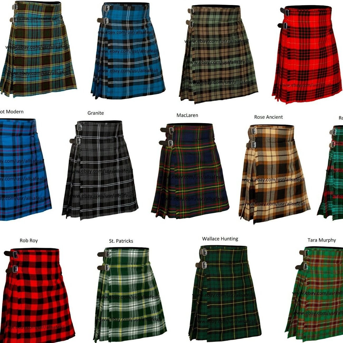 tartan kilts at scottish attire