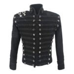 Mens Black Michael Jackson Military Jacket