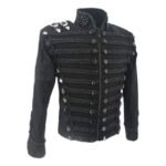 Mens Black Michael Jackson Military Jacket Side