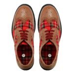 Men's Brown Tartan Brogues Style