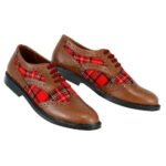 Men's Brown Tartan Brogues