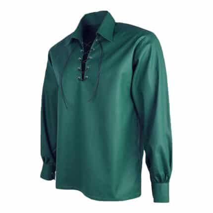 Sea Green Jacobite Ghillie Shirt Side