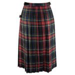 black stewart women kilted skirt back