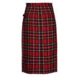 ladies royal stewart tartan kilt skirt back