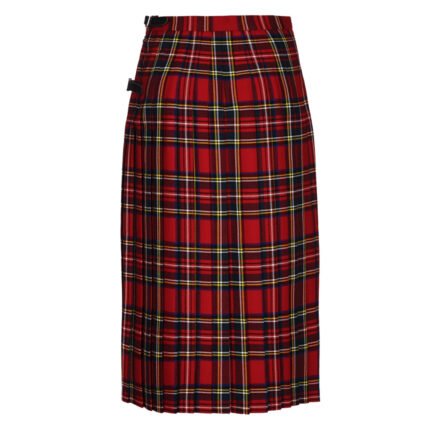 ladies royal stewart tartan kilt skirt back