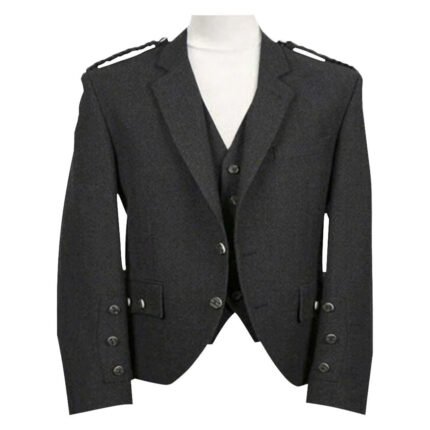 Charcoal Tweed Argyll Jacket with Vest