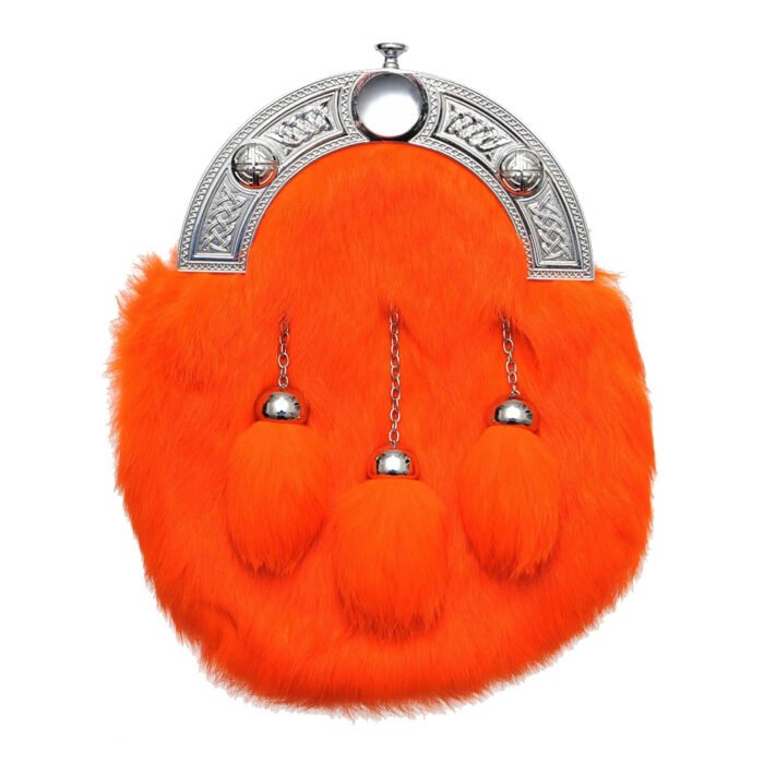 Rabbit Fur Sporran Orange