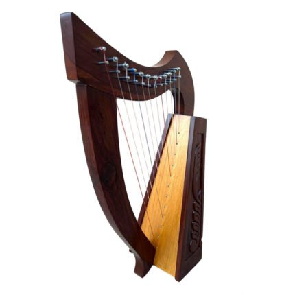 12 Strings Wooden Polish Lyre Harp