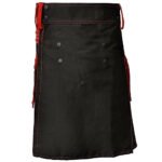 Black And Red Utility Kilt