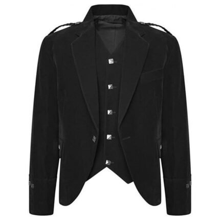 Black Velvet Argyll Jacket