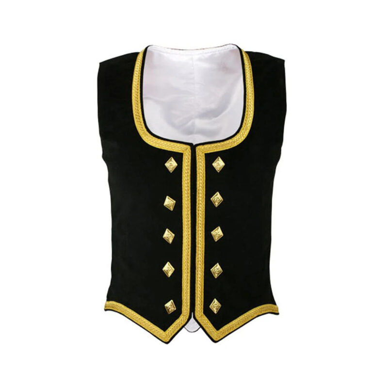 Black Velvet Highland Dancing Vest