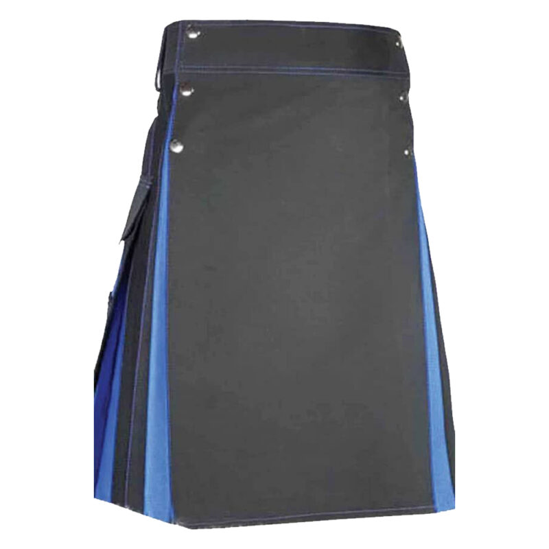 Blue And Black Hybrid Kilt