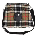 Camel Thomas Tartan Handbag