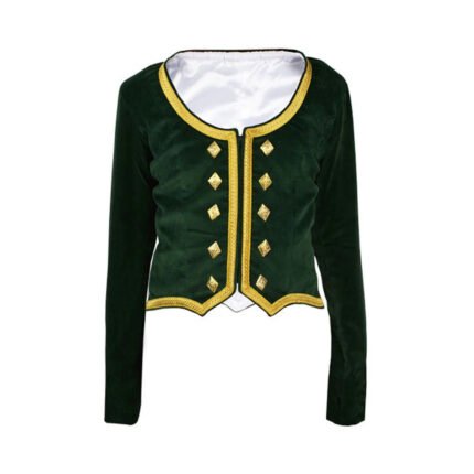 Green Velvet Highland Dancing Jacket