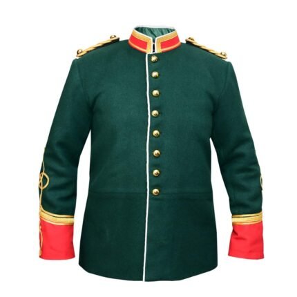 Green Wool Military Pipe Band Jacket