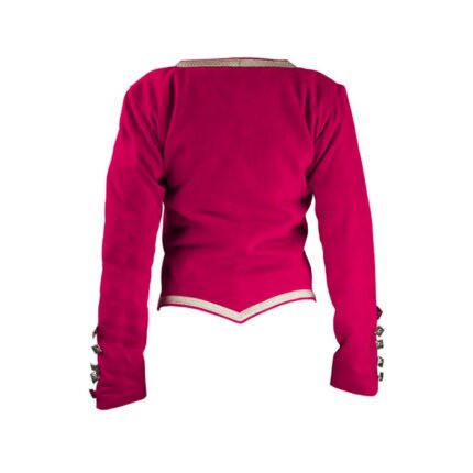 Hot Pink Velvet Highland Dancing Jacket Back
