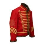 Jimi Hendrix Pipe Band 18th Century Napoleonic Red Hussar Jacket Side