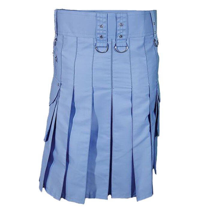 Light Blue Utility Kilt Back