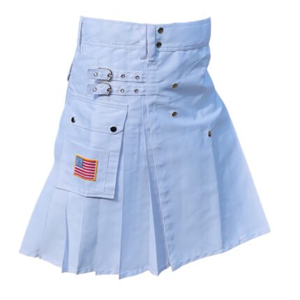 Light Blue Utility Kilt Right Side