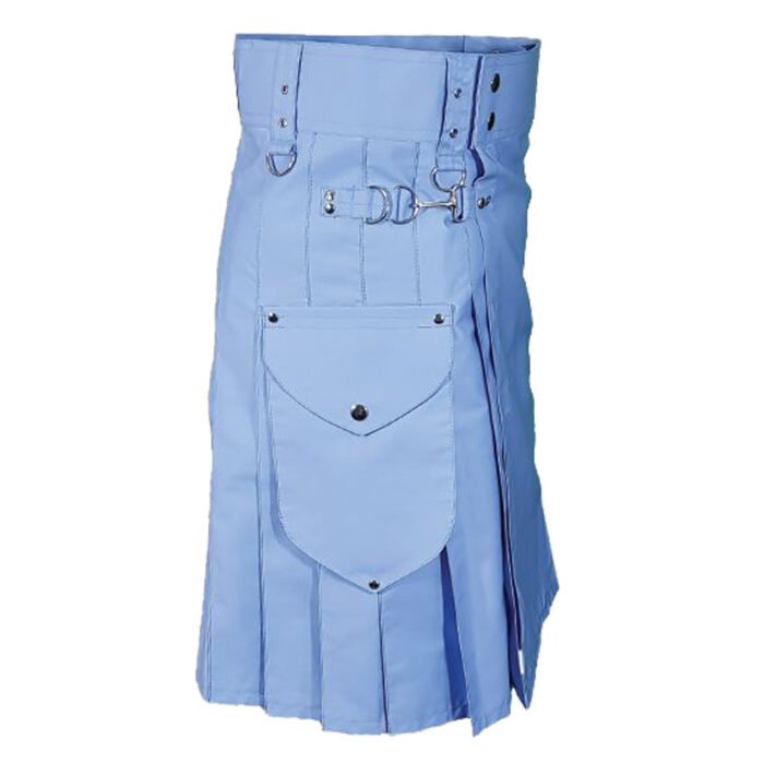 Light Blue Utility Kilt Side