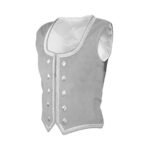 Light Grey Velvet Highland Dancing Vest Side