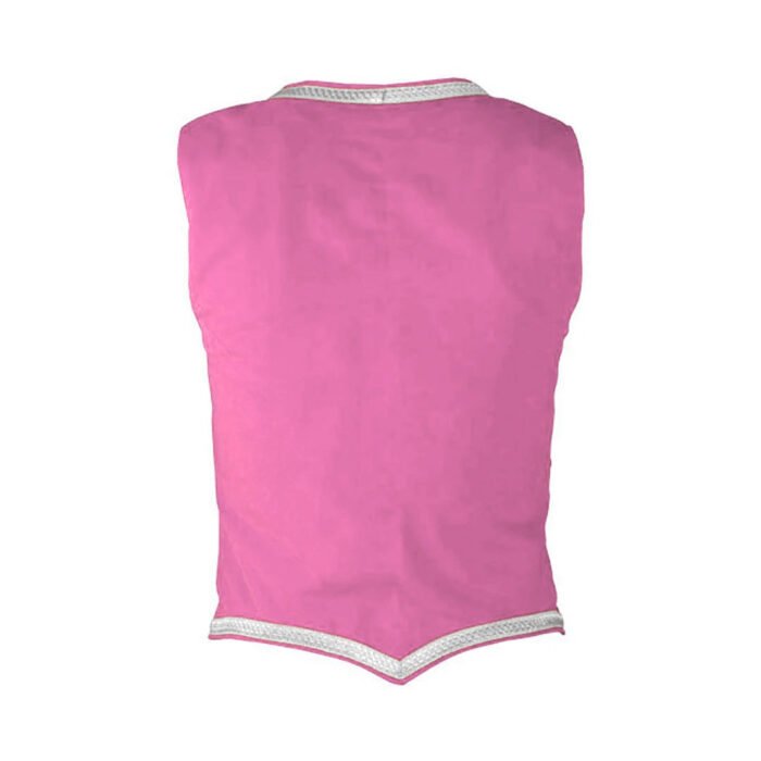 Light Pink Velvet Highland Dancing Vest Back