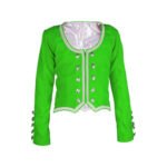 Lime Green Velvet Highland Dancing Jacket