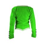 Lime Green Velvet Highland Dancing Jacket Back