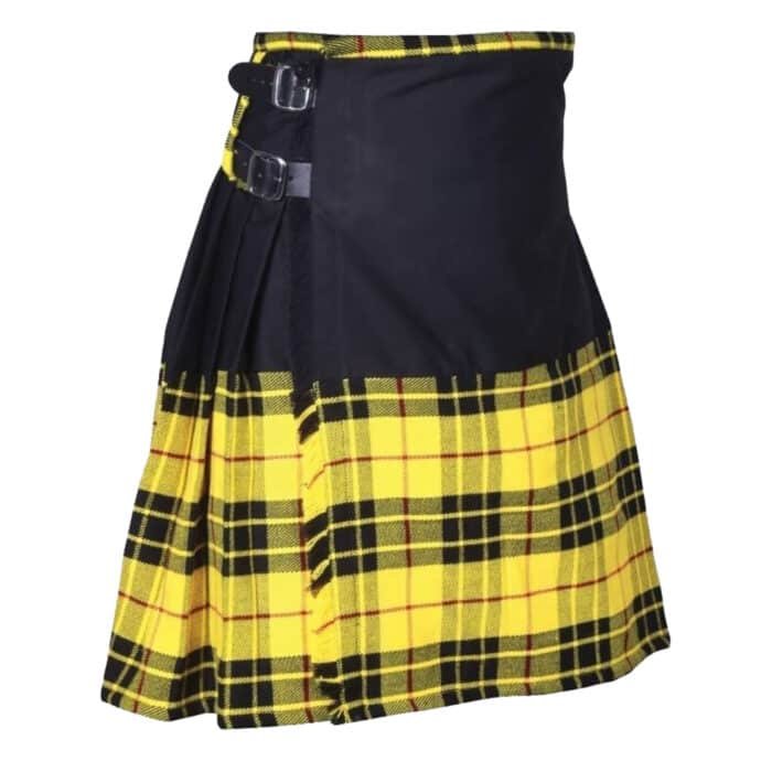 Macleod Of Lewis And Black Hybrid Kilt Side