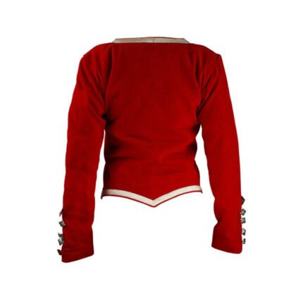 Maroon Velvet Highland Dancing Jacket Back