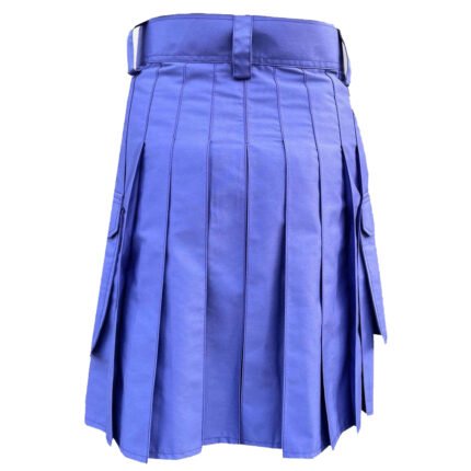 Modern Blue Utility Kilt Back