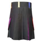 Modern Box Pleated Hybrid Kilt Back