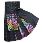 Modern Hybrid Rainbow Kilt Side