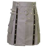 Modern Khaki Utility Kilt