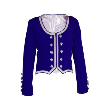 Navy Blue Velvet Highland Dancing Jacket