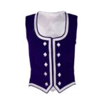 Navy Blue Velvet Highland Dancing Vest