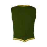 Olive Green Velvet Highland Dancing Vest Back