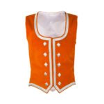 Orange Velvet Highland Dancing Vest