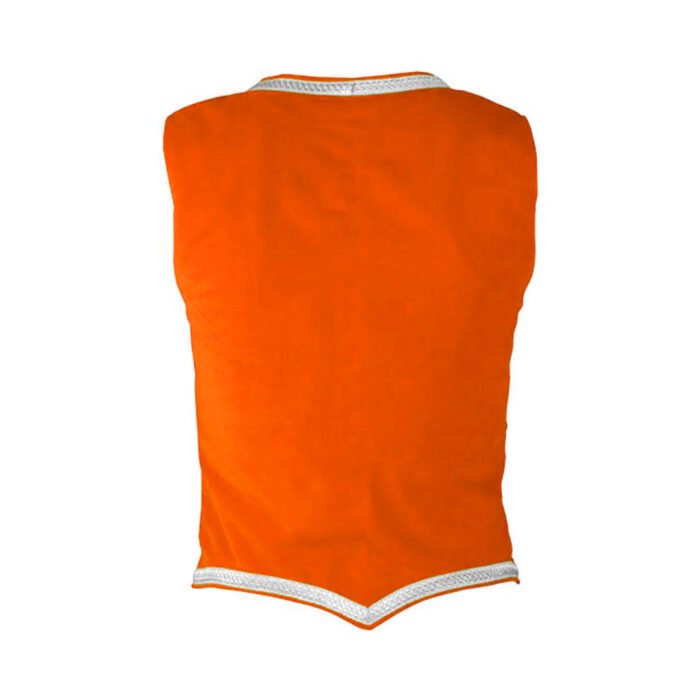 Orange Velvet Highland Dancing Vest Back