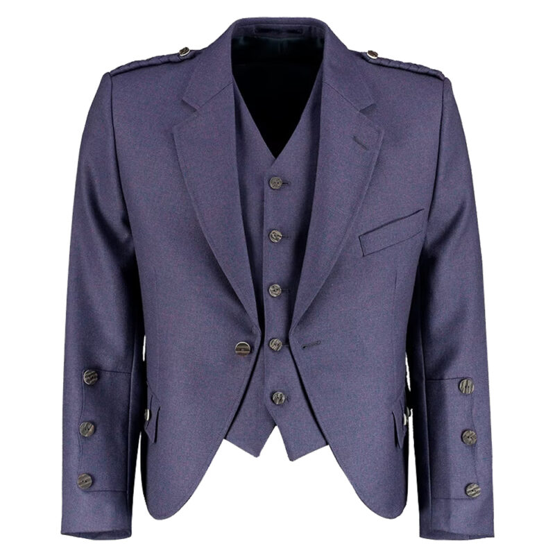 Purple Argyll Jacket With Vest