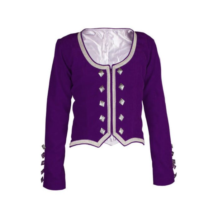 Purple Velvet Highland Dancing Jacket