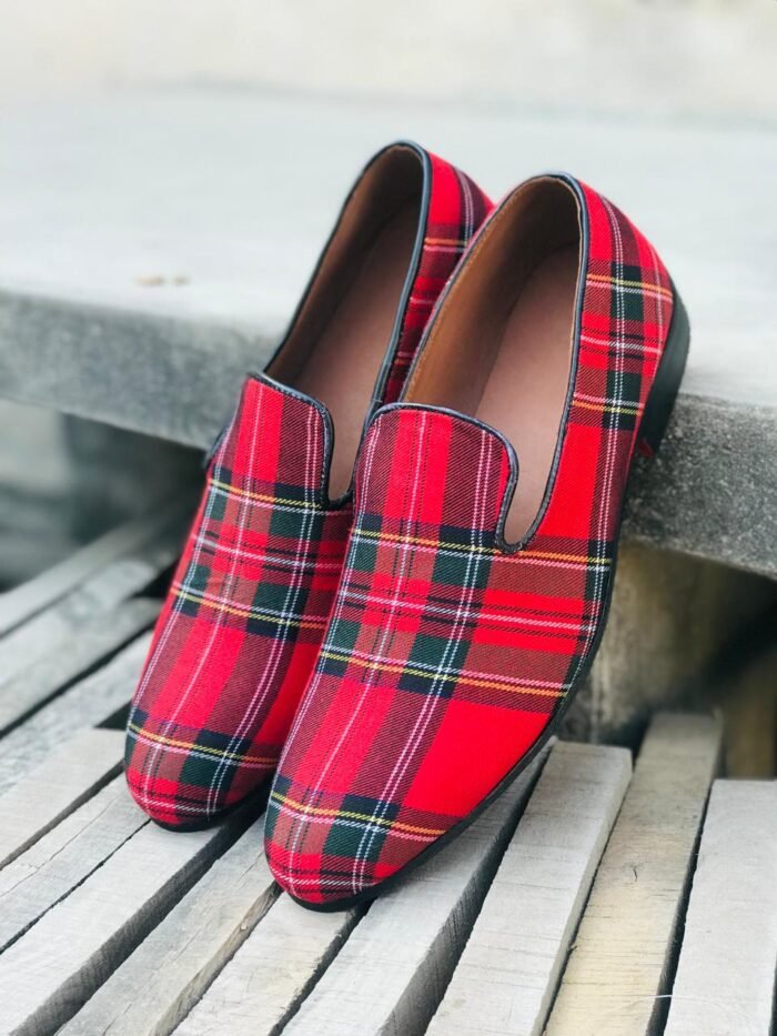 Royal Stewart Tartan Shoes Side
