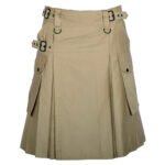 Scottish Mens Khaki Utility Kilt