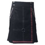 Standard Black Utility Fashion Kilt