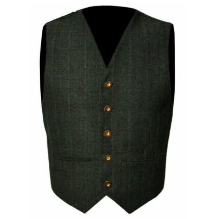 Trendy Scottish Tweed Argyll Kilt Jacket Vest