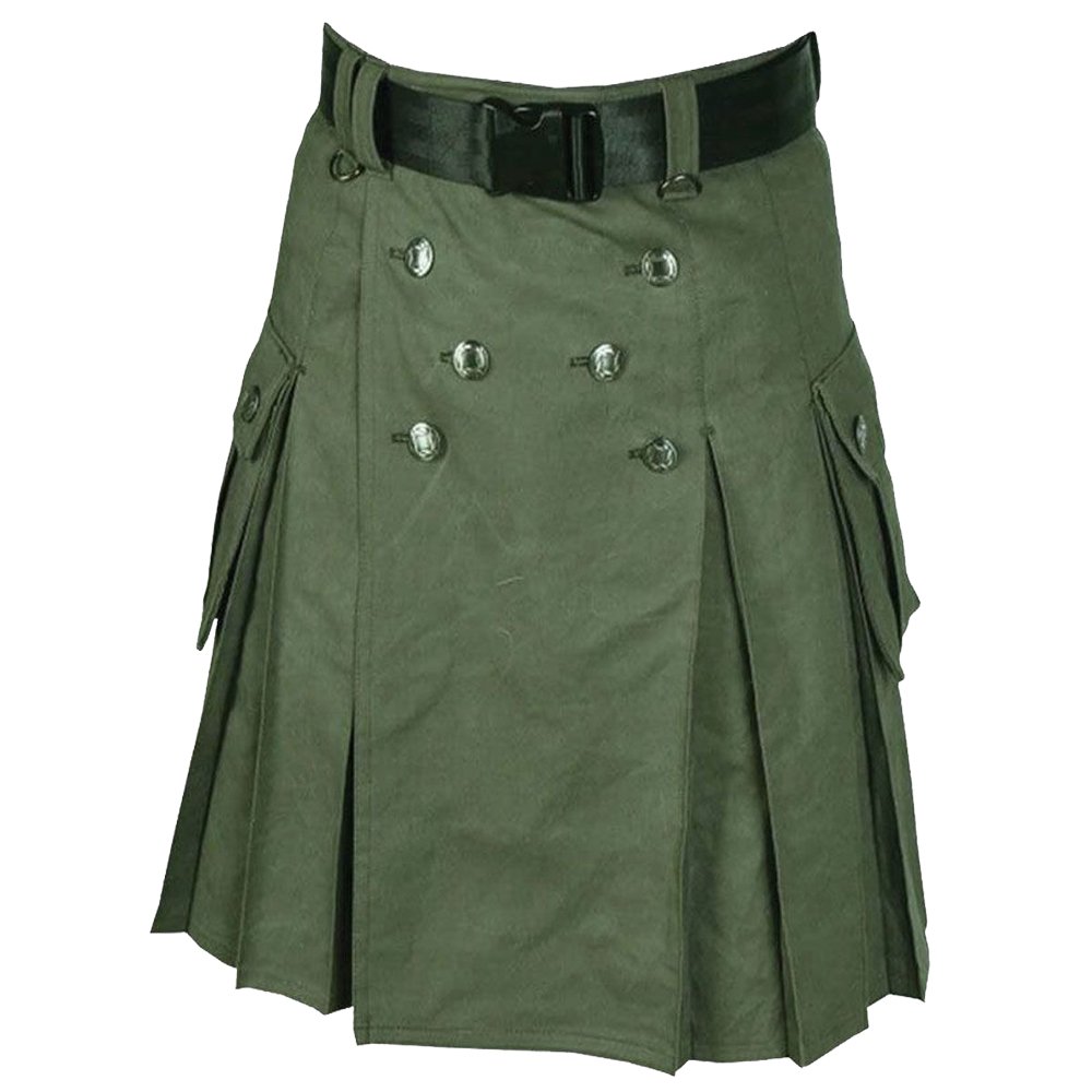 Dark Green Utility Kilt