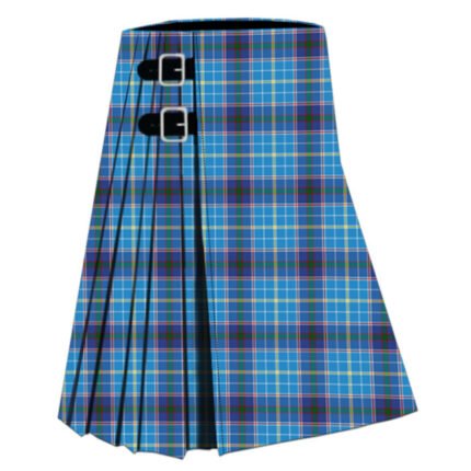 Texas Bluebonnet Tartan Kilt