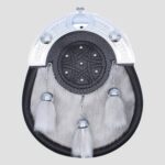 Black And White Full Dress Rabbit Fur Sporran