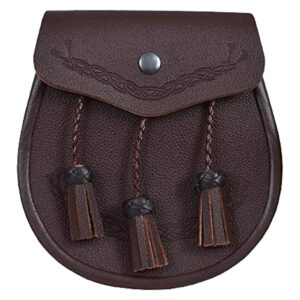 Brown Celtic Classic Leather Sporran